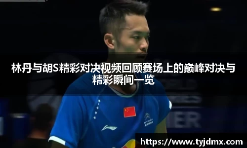 林丹与胡S精彩对决视频回顾赛场上的巅峰对决与精彩瞬间一览